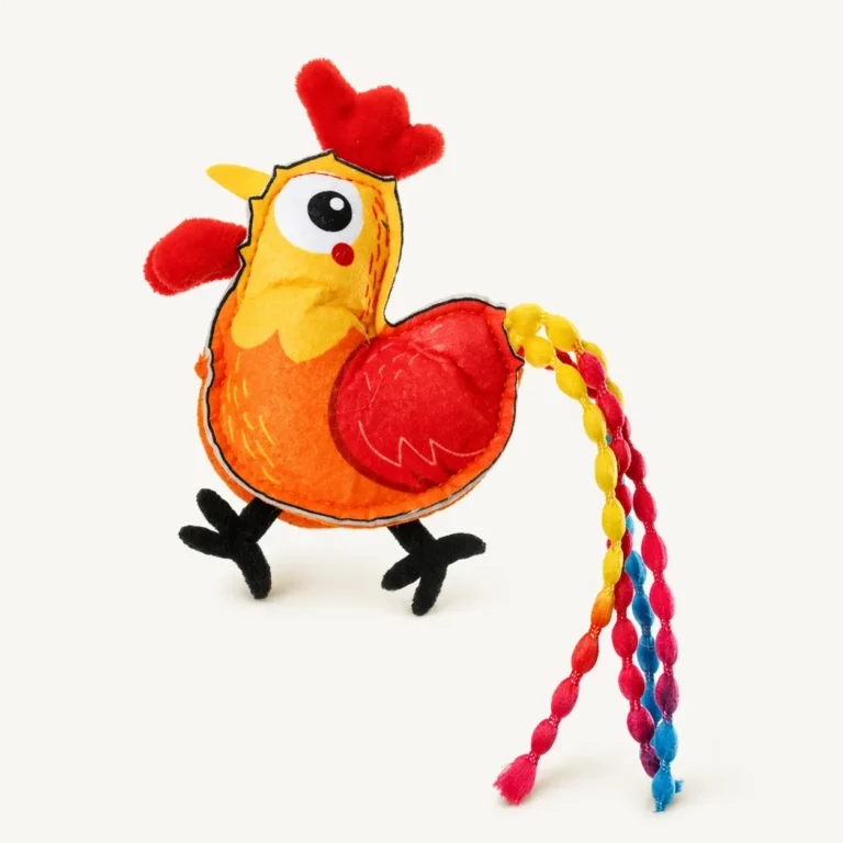 Color Pop Rooster Cat Toy